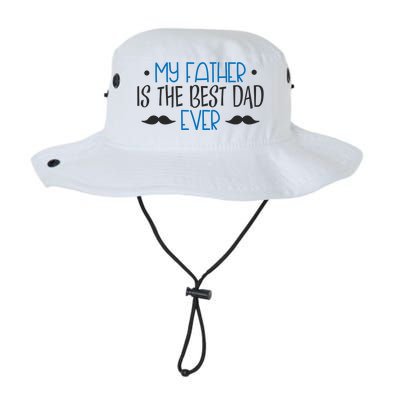 My Father Is The Best Dad Ever Mustache Legacy Cool Fit Booney Bucket Hat