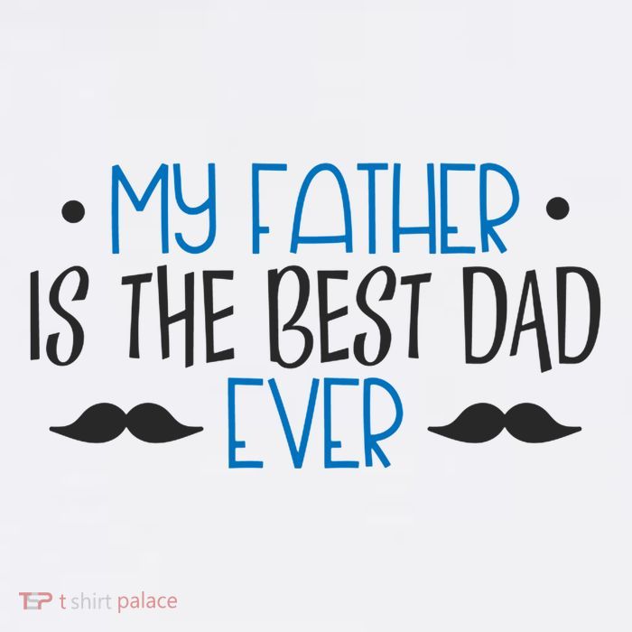 My Father Is The Best Dad Ever Mustache Visor