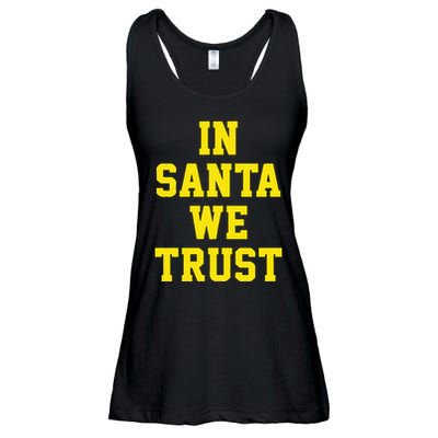 Michigan Football In Santa We Trust Ladies Essential Flowy Tank