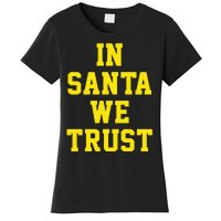 Michigan Football In Santa We Trust Women's T-Shirt