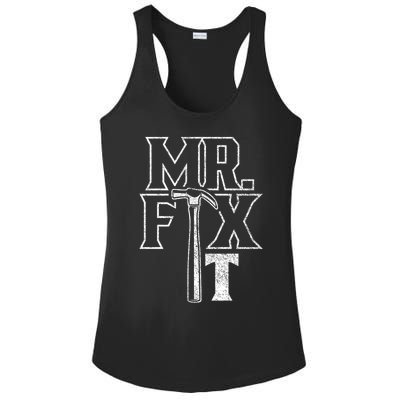 Mr Fix It Repair Overhaul Fixing Handy Cool Gift Ladies PosiCharge Competitor Racerback Tank