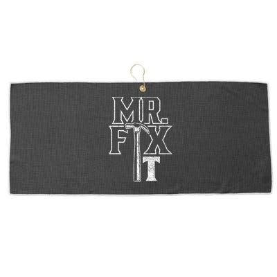 Mr Fix It Repair Overhaul Fixing Handy Cool Gift Large Microfiber Waffle Golf Towel