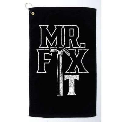 Mr Fix It Repair Overhaul Fixing Handy Cool Gift Golf Towel