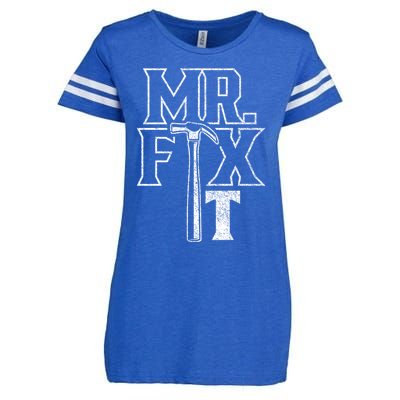 Mr Fix It Repair Overhaul Fixing Handy Cool Gift Enza Ladies Jersey Football T-Shirt