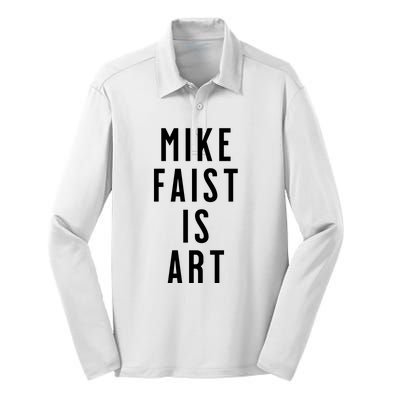 Mike Faist Is Art Silk Touch Performance Long Sleeve Polo