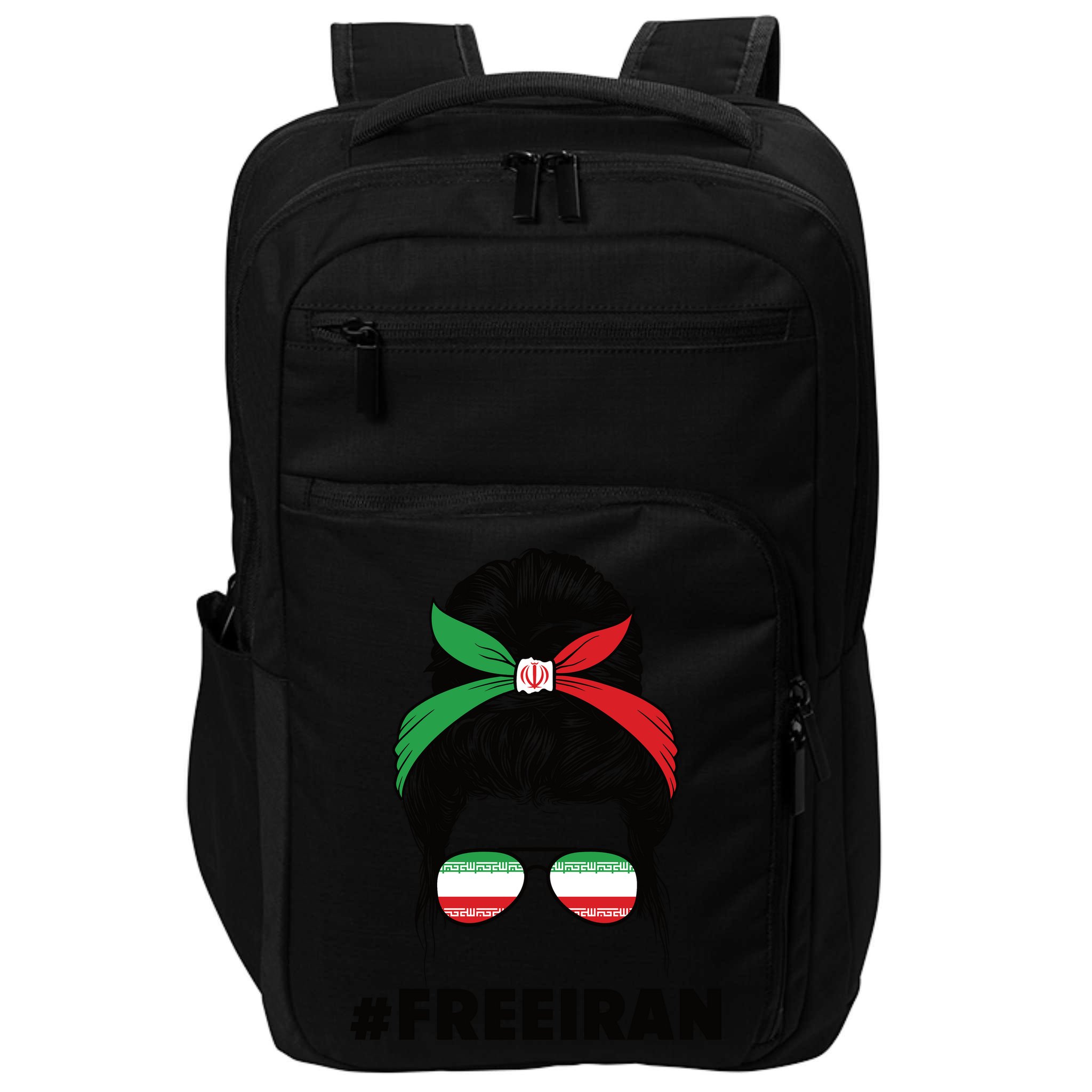 MahsaAmini Free Iran Women Life Freedom Protest Impact Tech Backpack