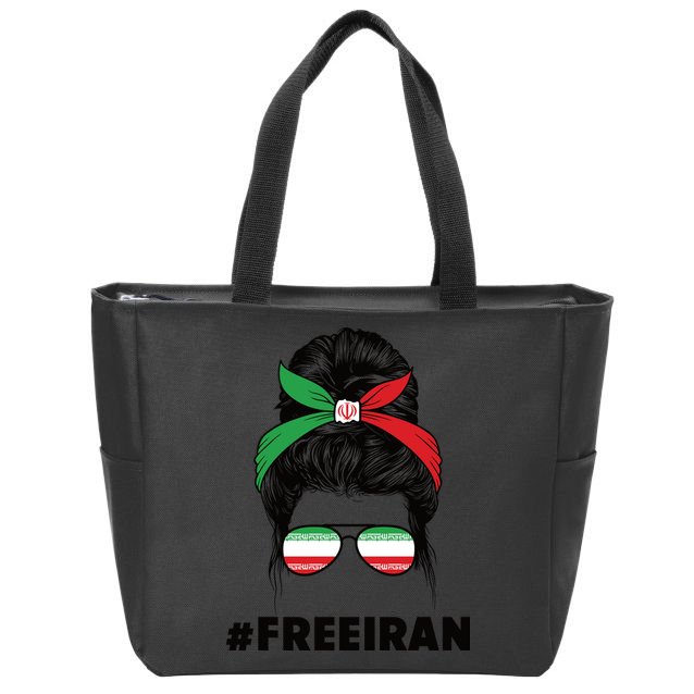 MahsaAmini Free Iran Women Life Freedom Protest Zip Tote Bag