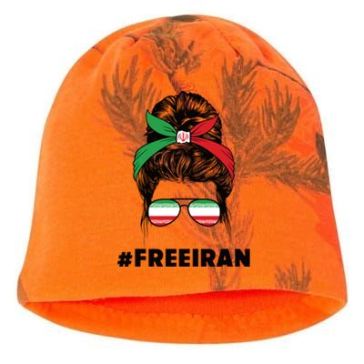 MahsaAmini Free Iran Women Life Freedom Protest Kati - Camo Knit Beanie