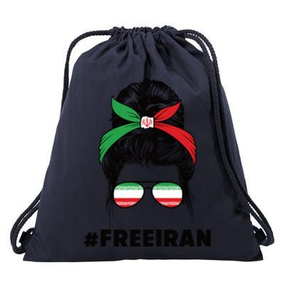 MahsaAmini Free Iran Women Life Freedom Protest Drawstring Bag