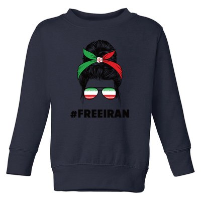 MahsaAmini Free Iran Women Life Freedom Protest Toddler Sweatshirt