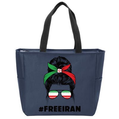 MahsaAmini Free Iran Women Life Freedom Protest Zip Tote Bag