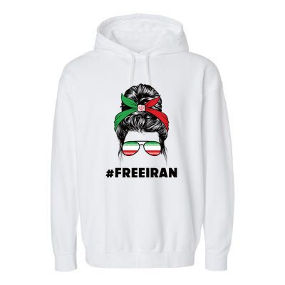 MahsaAmini Free Iran Women Life Freedom Protest Garment-Dyed Fleece Hoodie