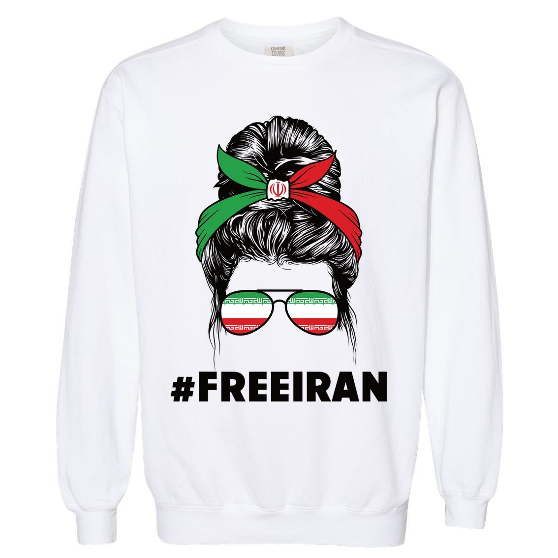 MahsaAmini Free Iran Women Life Freedom Protest Garment-Dyed Sweatshirt