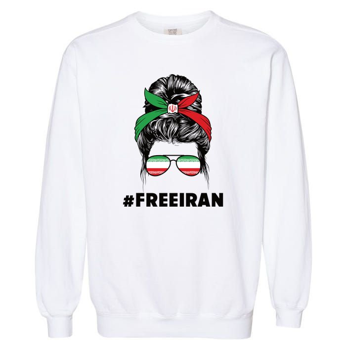 MahsaAmini Free Iran Women Life Freedom Protest Garment-Dyed Sweatshirt