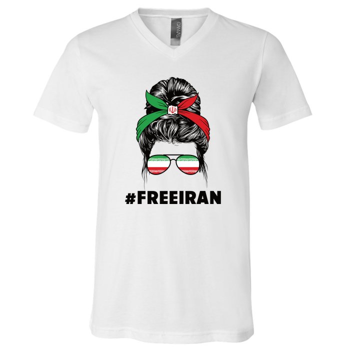 MahsaAmini Free Iran Women Life Freedom Protest V-Neck T-Shirt