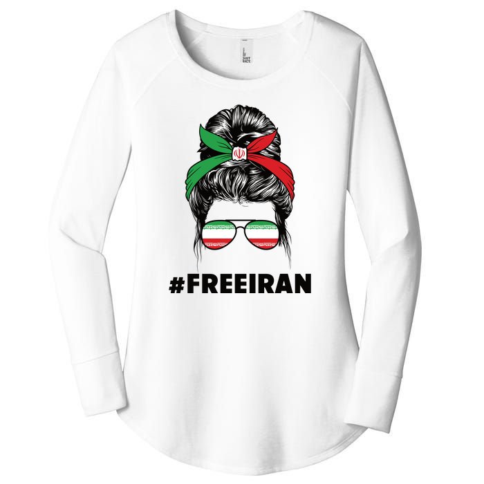 MahsaAmini Free Iran Women Life Freedom Protest Women's Perfect Tri Tunic Long Sleeve Shirt