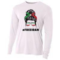 MahsaAmini Free Iran Women Life Freedom Protest Cooling Performance Long Sleeve Crew