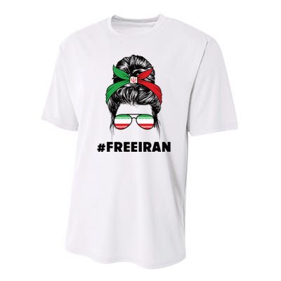 MahsaAmini Free Iran Women Life Freedom Protest Performance Sprint T-Shirt