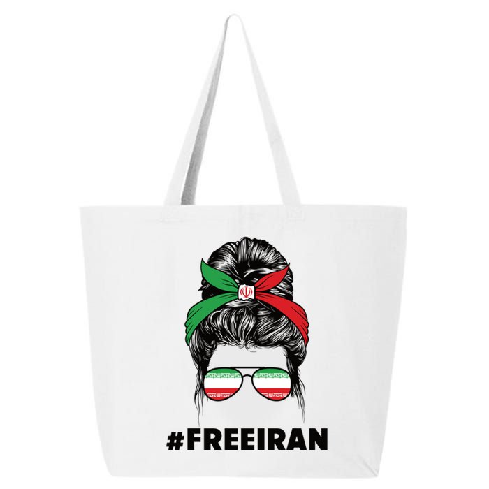 MahsaAmini Free Iran Women Life Freedom Protest 25L Jumbo Tote