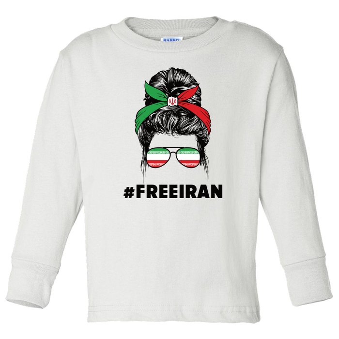 MahsaAmini Free Iran Women Life Freedom Protest Toddler Long Sleeve Shirt