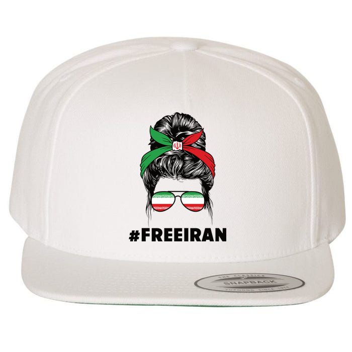 MahsaAmini Free Iran Women Life Freedom Protest Wool Snapback Cap