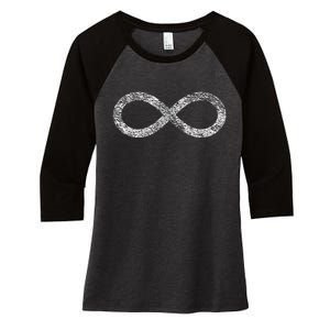 METIS FLAG INFINITY SYMBOL METIS NATION CANADA PRIDE Women's Tri-Blend 3/4-Sleeve Raglan Shirt