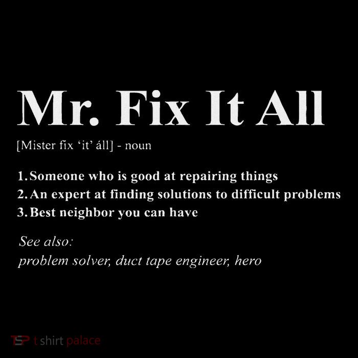 Mr Fix It All Drawstring Bag