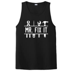 Mr Fix It Dad Fathers Day Daddy Husband Handy Grandpa Gift PosiCharge Competitor Tank