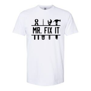 Mr Fix It Dad Fathers Day Daddy Husband Handy Grandpa Gift Softstyle CVC T-Shirt