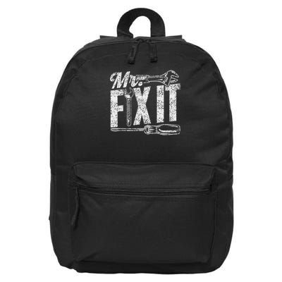Mr Fix It Fixing Repair Tinkerer Handyman Mr Fix It 16 in Basic Backpack