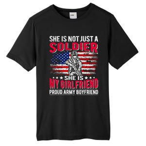 My Friend Is A Soldier Proud Army Friend Lover Funny Gift Tall Fusion ChromaSoft Performance T-Shirt