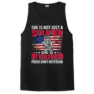 My Friend Is A Soldier Proud Army Friend Lover Funny Gift PosiCharge Competitor Tank