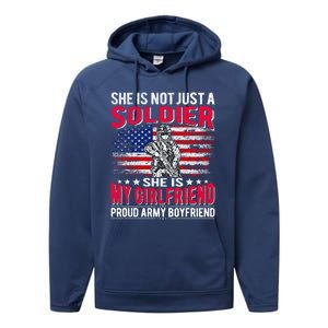 My Friend Is A Soldier Proud Army Friend Lover Funny Gift Performance Fleece Hoodie