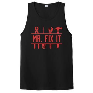 Mr Fix It Dad Fathers Day Daddy Husband Handy Grandpa Gift PosiCharge Competitor Tank