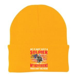 My Friend Is A Soldier Hero Proud Army Friend Funny Gift Knit Cap Winter Beanie