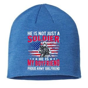 My Friend Is A Soldier Hero Proud Army Friend Funny Gift Sustainable Beanie