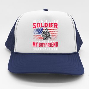 My Friend Is A Soldier Hero Proud Army Friend Funny Gift Trucker Hat