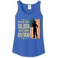 My Friend Is A Soldier Hero Proud Army Friend Funny Gift Ladies Essential Tank