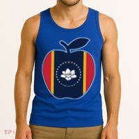 Mississippi Flag In God We Trust School Teacher Apple Cute Gift Tank Top