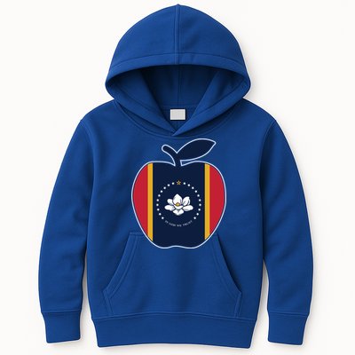 Mississippi Flag In God We Trust School Teacher Apple Cute Gift Kids Hoodie