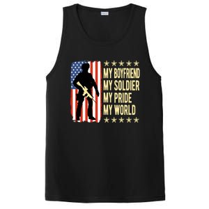 My Friend Is A Soldier Hero Proud Army Friend Funny Gift PosiCharge Competitor Tank