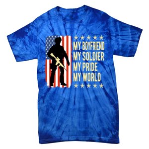 My Friend Is A Soldier Hero Proud Army Friend Funny Gift Tie-Dye T-Shirt