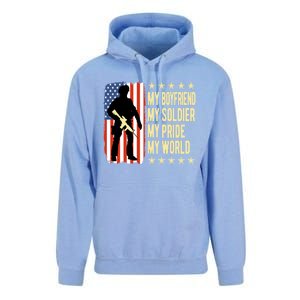 My Friend Is A Soldier Hero Proud Army Friend Funny Gift Unisex Surf Hoodie