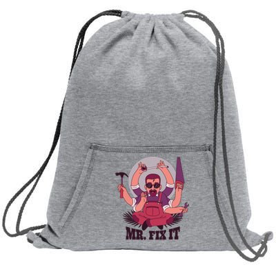 Mr Fix It Sweatshirt Cinch Pack Bag