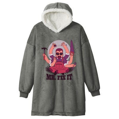 Mr Fix It Hooded Wearable Blanket