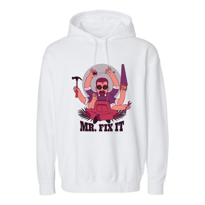 Mr Fix It Garment-Dyed Fleece Hoodie