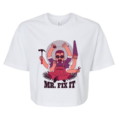 Mr Fix It Bella+Canvas Jersey Crop Tee