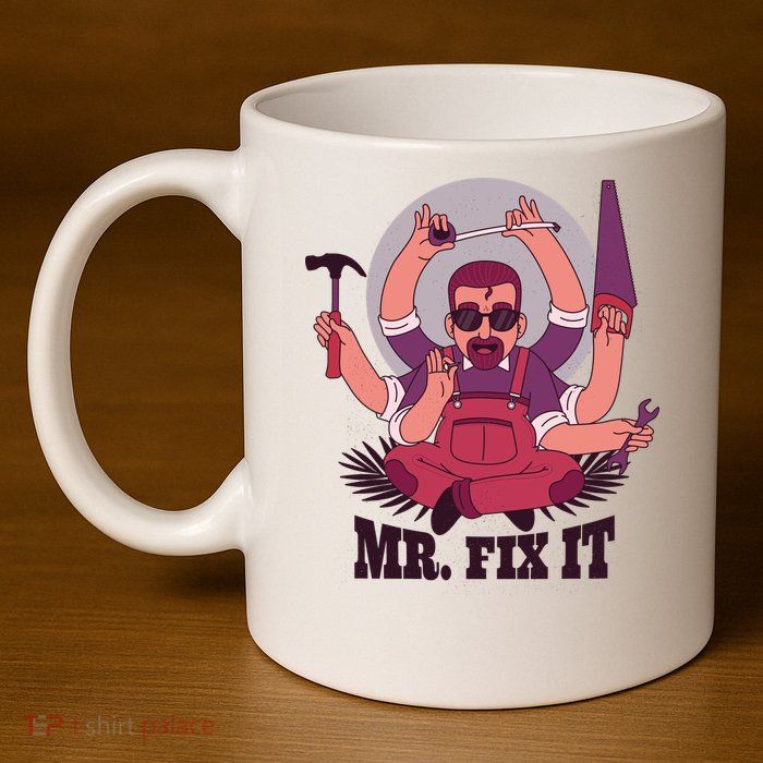 Mr Fix It 11oz C Handle Ceramic Mug