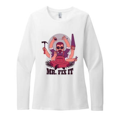 Mr Fix It Womens CVC Long Sleeve Shirt