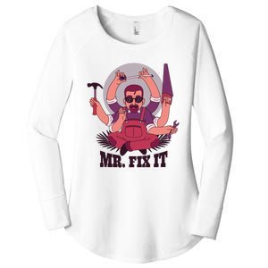 Mr Fix It Women's Perfect Tri Tunic Long Sleeve Shirt